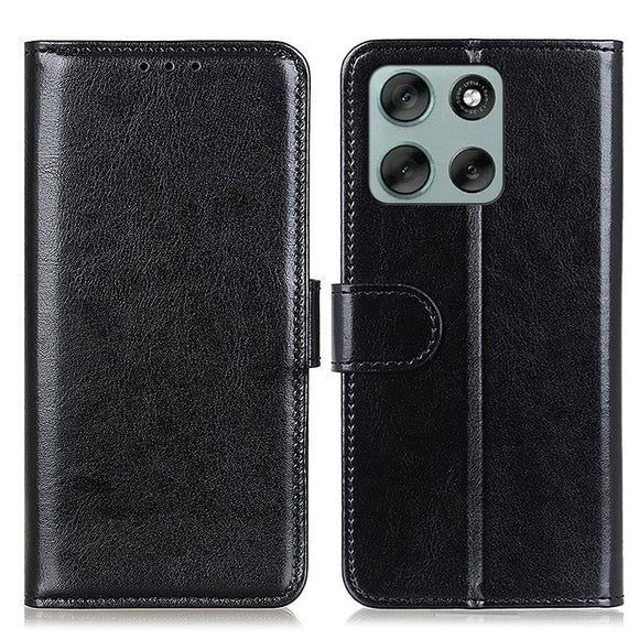EIDERWOOD Motorola Moto G56 Kunstlæder Flip Cover m. Kortholder & Ståfunktion - Sort