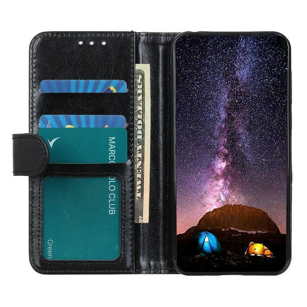 EIDERWOOD Motorola Moto G56 Kunstlæder Flip Cover m. Kortholder & Ståfunktion - Sort