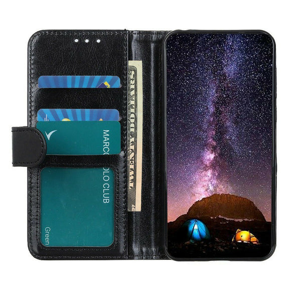 EIDERWOOD Motorola Moto G56 Kunstlæder Flip Cover m. Kortholder & Ståfunktion - Sort