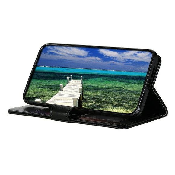 EIDERWOOD Motorola Moto G56 Kunstlæder Flip Cover m. Kortholder & Ståfunktion - Sort