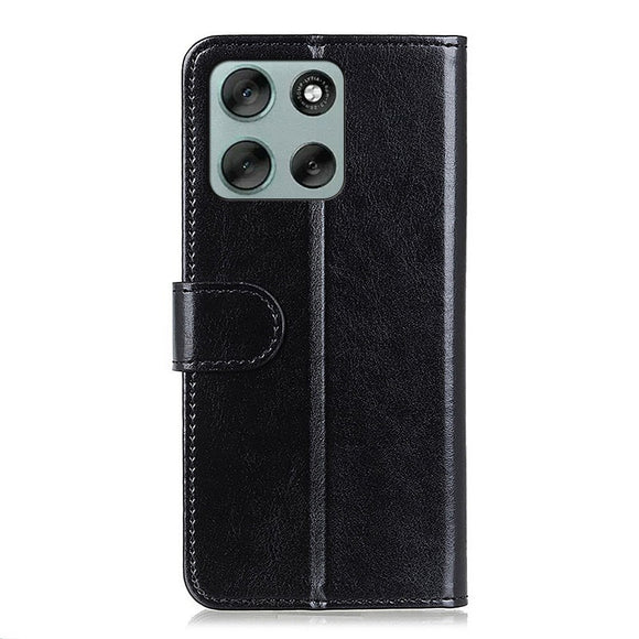 EIDERWOOD Motorola Moto G56 Kunstlæder Flip Cover m. Kortholder & Ståfunktion - Sort