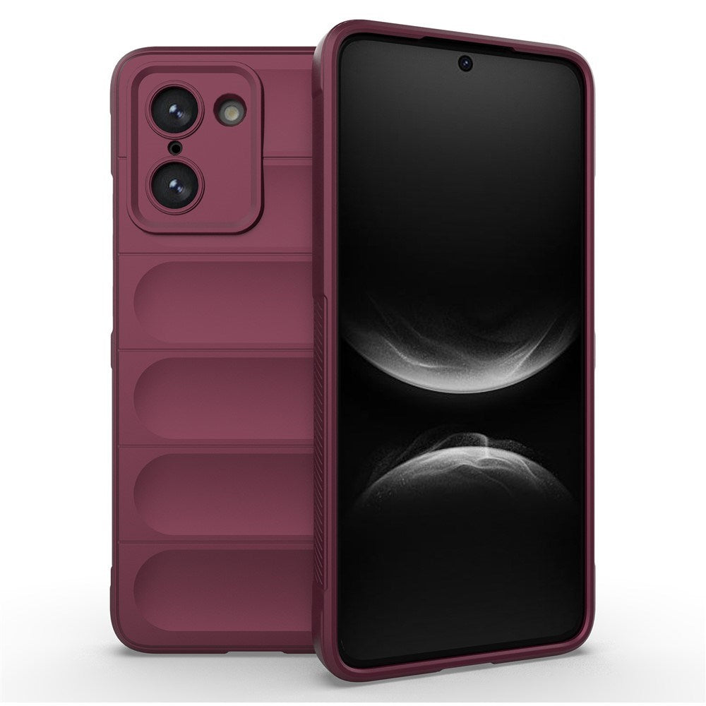 EIDERWOOD OnePlus Nord CE5 Fleksibelt Plastik Cover - Mørkerød
