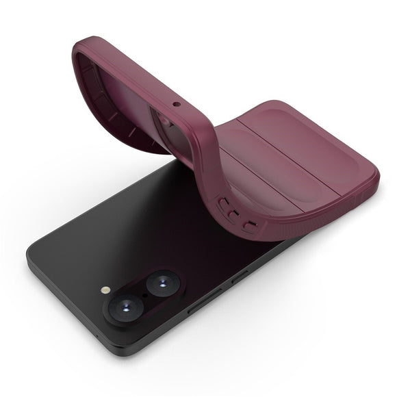 EIDERWOOD OnePlus Nord CE5 Fleksibelt Plastik Cover - Mørkerød