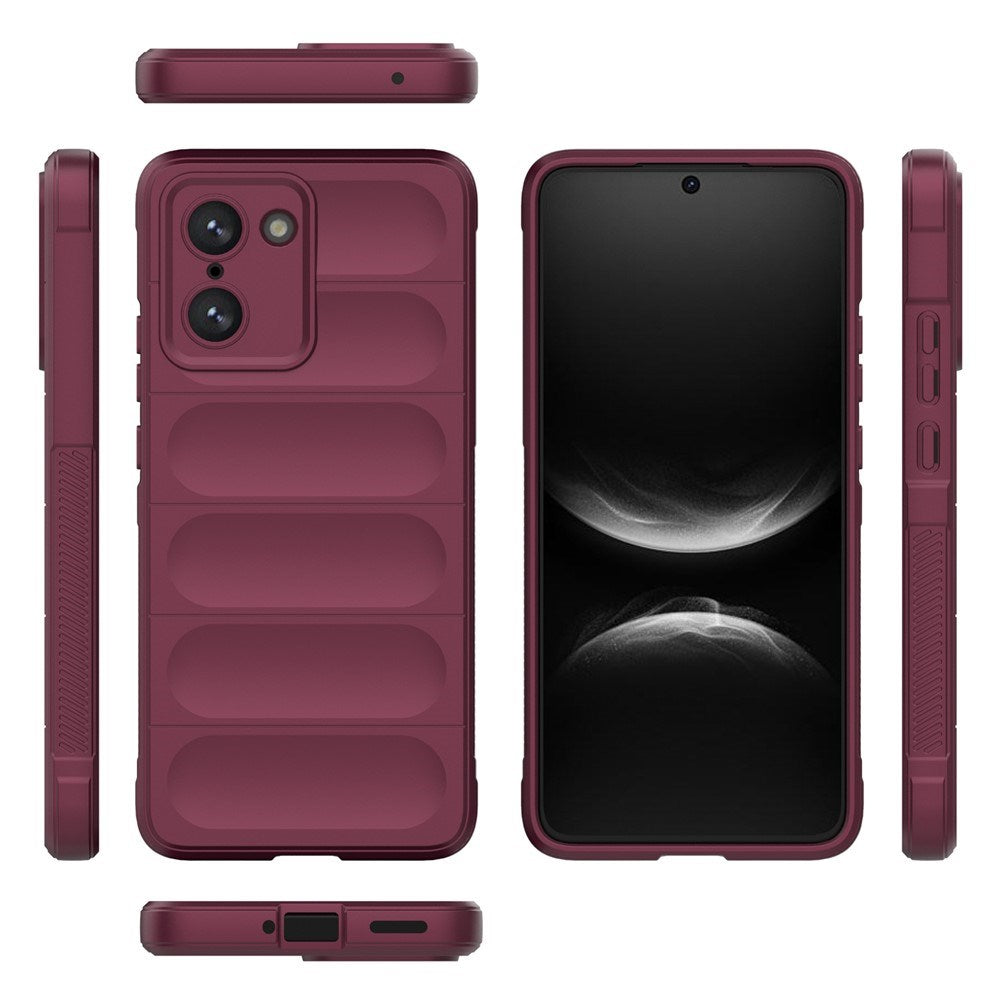 EIDERWOOD OnePlus Nord CE5 Fleksibelt Plastik Cover - Mørkerød