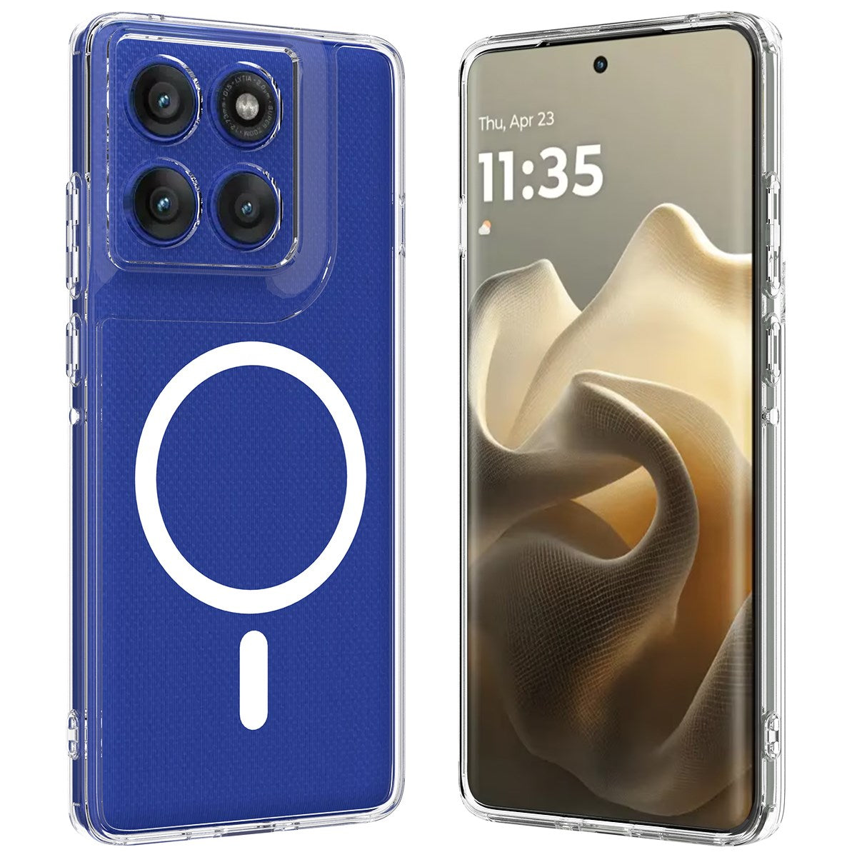 EIDERWOOD Motorola Edge 60 Pro Hybrid Cover - MagSafe Kompatibel - Gennemsigtig