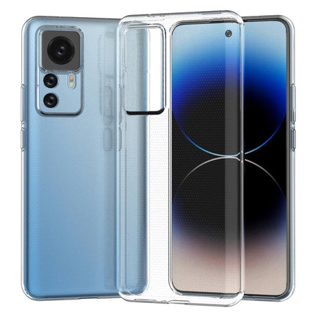 Xiaomi 12T / 12T Pro Fleksibel Plastik Bagside Cover - Gennemsigtig