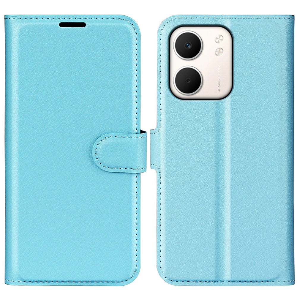 OPPO A5x (5G) / OPPO A5x (4G) EIDERWOOD Kunstlæder Flipcover m. Kortholder & Ståfunktion - Blå