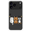 iPhone 17 Pro Fleksibelt Plast Cover m. Dyremotiv - Sort
