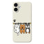 iPhone 17 Fleksibelt Plast Cover m. Dyremotiv - Beige