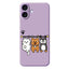 iPhone 17 Fleksibelt Plast Cover m. Dyremotiv - Lilla