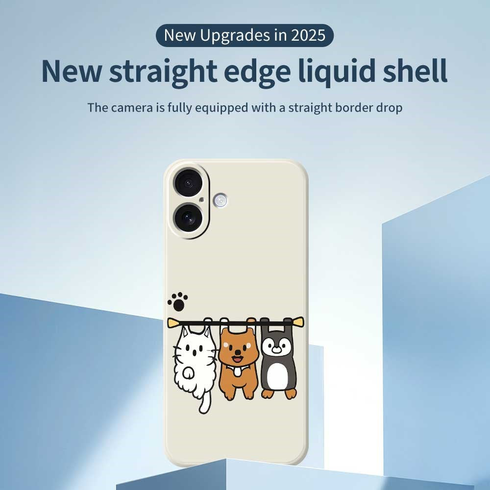 iPhone 17 Fleksibelt Plast Cover m. Dyremotiv - Lilla