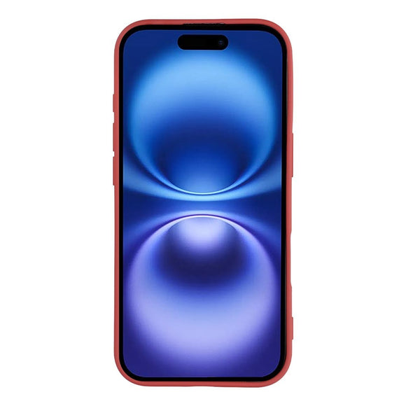 EIDERWOOD iPhone 17 Foret Fleksibelt Plast Cover - Mørkerød