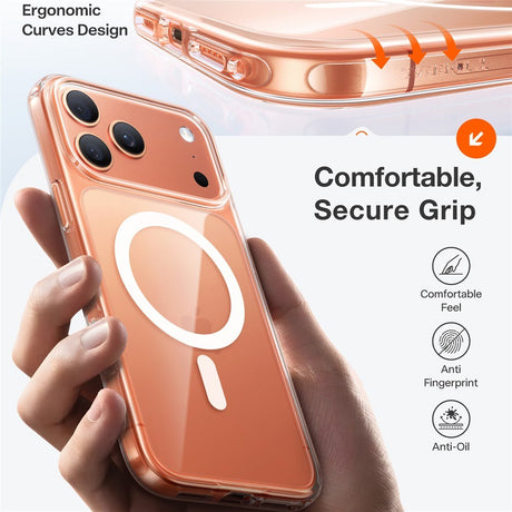 TORRAS iPhone 17 Pro Guardian Magnetic Hybrid Cover - MagSafe Kompatibel - Gennemsigtig