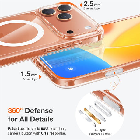 TORRAS iPhone 17 Pro Guardian Magnetic Hybrid Cover - MagSafe Kompatibel - Blå