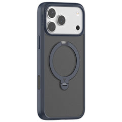TORRAS iPhone 17 Pro Ostand Spin Hybrid Cover m. Roterende Kickstand - MagSafe Kompatibel - Blå