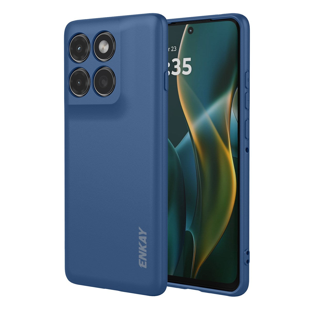 ENKAY Motorola Edge 60 Pro Silikone Cover - Mørkeblå