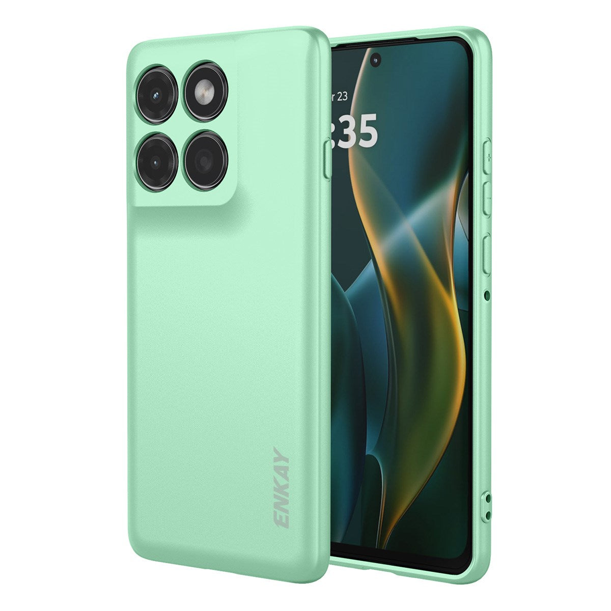 ENKAY Motorola Edge 60 Pro Silikone Cover - Lysegrøn