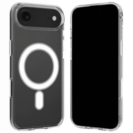 iPhone Air Hybrid Cover inkl. 2 x Skærmbeskyttelsesglas - MagSafe Kompatibel - Gennemsigtig / Hvid