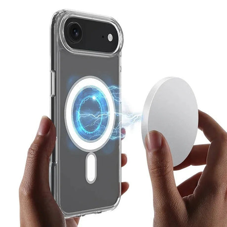 iPhone Air Hybrid Cover inkl. 2 x Skærmbeskyttelsesglas - MagSafe Kompatibel - Gennemsigtig / Hvid