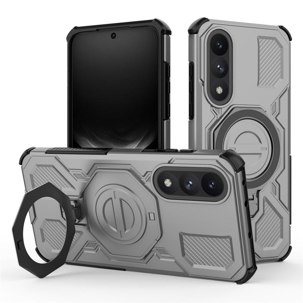 EIDERWOOD OnePlus Nord 5 Hybrid Håndværker Cover m. Kickstand - MagSafe Kompatibel - Grå