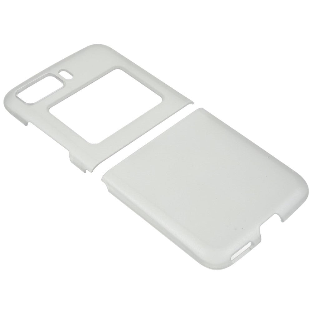 Motorola Razr 2022 Plastik Bagside Cover - Mat Gennemsigtig