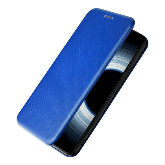 Xiaomi 12T / 12T Pro Carbon Fiber Fleksibelt Plastik Cover - Blå