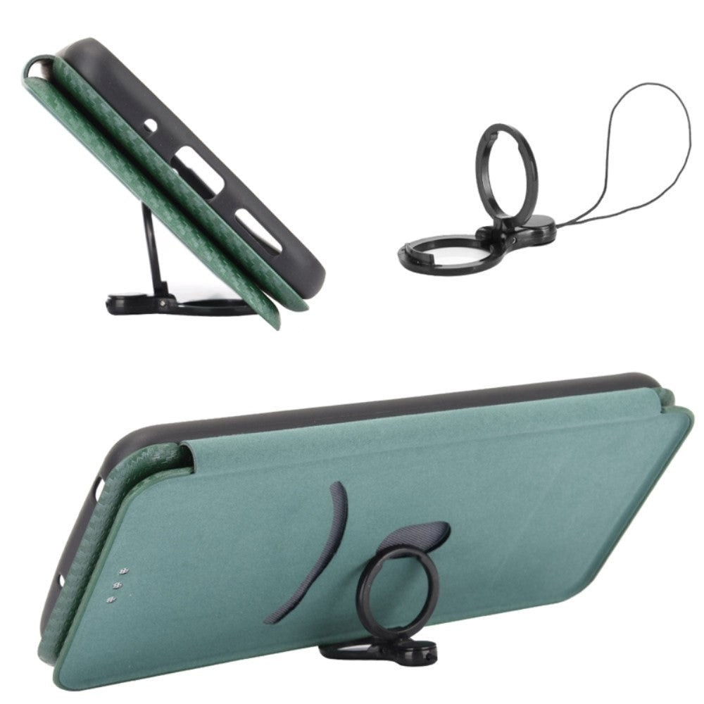 Xiaomi 12T / 12T Pro Carbon Fiber Fleksibelt Plastik Cover - Grøn