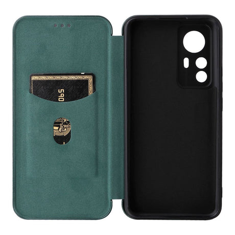 Xiaomi 12T / 12T Pro Carbon Fiber Fleksibelt Plastik Cover - Grøn