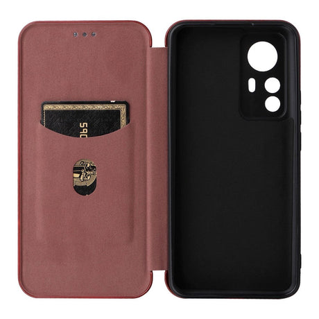 Xiaomi 12T / 12T Pro Carbon Fiber Fleksibelt Plastik Cover - Rød