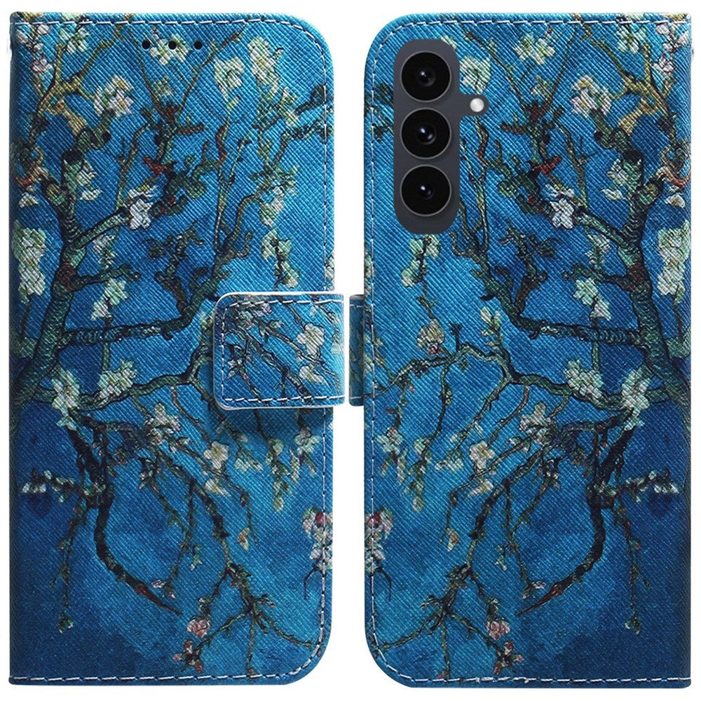 EIDERWOOD Samsung Galaxy S25 FE Kunstlæder Flip Cover m. Motiv - Blomster