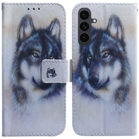 EIDERWOOD Samsung Galaxy S25 FE Kunstlæder Flip Cover m. Motiv - Ulv