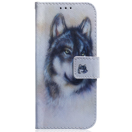 EIDERWOOD Samsung Galaxy S25 FE Kunstlæder Flip Cover m. Motiv - Ulv