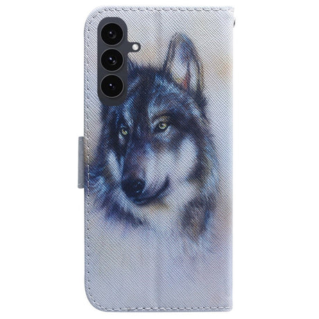 EIDERWOOD Samsung Galaxy S25 FE Kunstlæder Flip Cover m. Motiv - Ulv