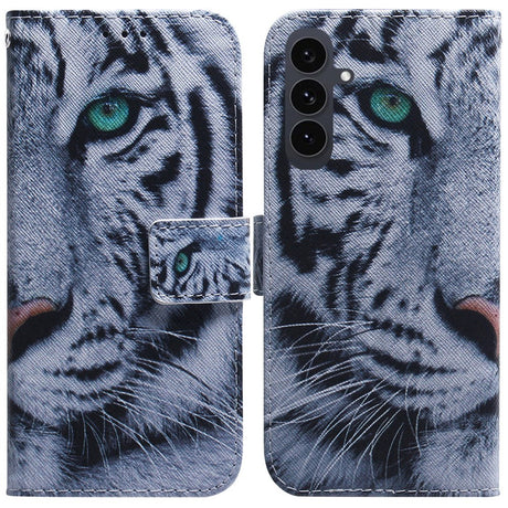 EIDERWOOD Samsung Galaxy S25 FE Kunstlæder Flip Cover m. Motiv - Tiger