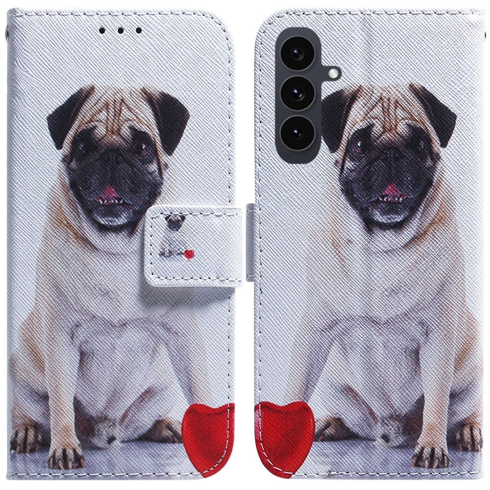 EIDERWOOD Samsung Galaxy S25 FE Kunstlæder Flip Cover m. Motiv - Hund