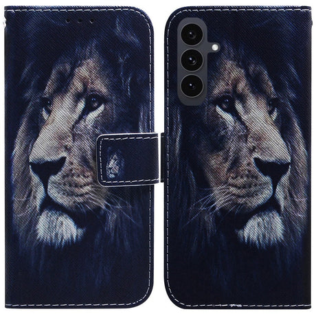 EIDERWOOD Samsung Galaxy S25 FE Kunstlæder Flip Cover m. Motiv - Løve