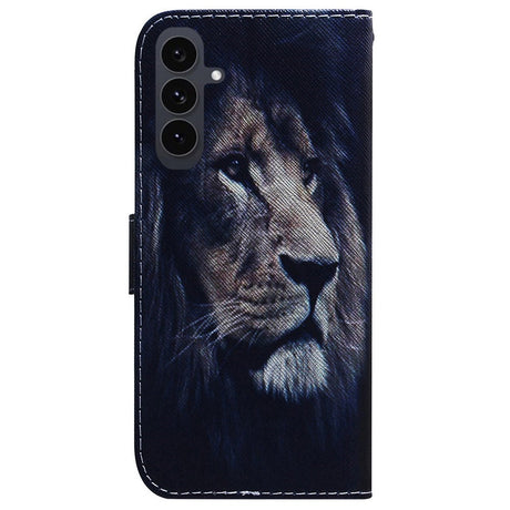 EIDERWOOD Samsung Galaxy S25 FE Kunstlæder Flip Cover m. Motiv - Løve
