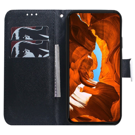 EIDERWOOD Samsung Galaxy S25 FE Kunstlæder Flip Cover m. Motiv - Hund / Ulv