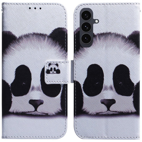 EIDERWOOD Samsung Galaxy S25 FE Kunstlæder Flip Cover m. Motiv - Panda