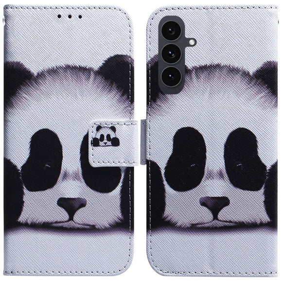 EIDERWOOD Samsung Galaxy S25 FE Kunstlæder Flip Cover m. Motiv - Panda
