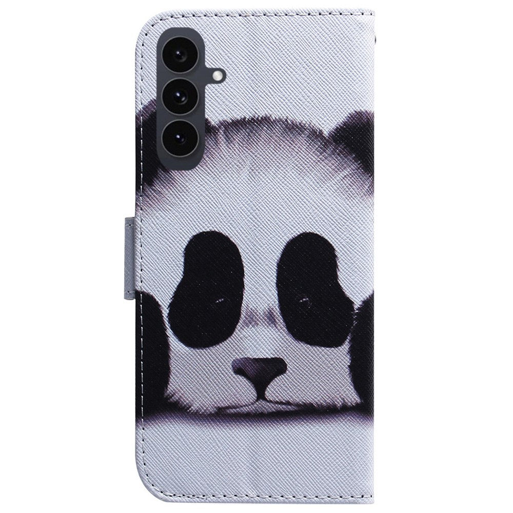 EIDERWOOD Samsung Galaxy S25 FE Kunstlæder Flip Cover m. Motiv - Panda