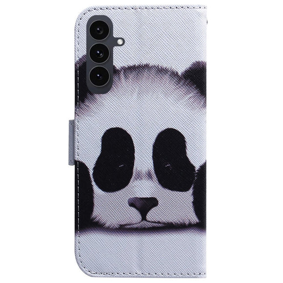 EIDERWOOD Samsung Galaxy S25 FE Kunstlæder Flip Cover m. Motiv - Panda