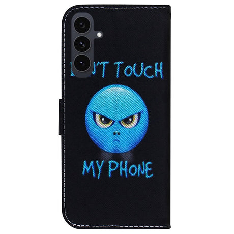 EIDERWOOD Samsung Galaxy S25 FE Kunstlæder Flip Cover m. Motiv - Don't Touch My Phone