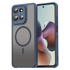 EIDERWOOD Motorola Moto G56 Hybrid Plastik Cover - MagSafe Kompatibel - Blå