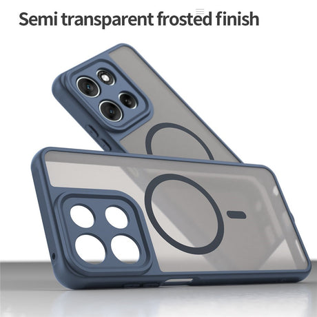 EIDERWOOD Motorola Moto G56 Hybrid Plastik Cover - MagSafe Kompatibel - Blå