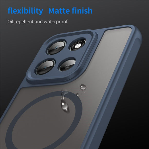 EIDERWOOD Motorola Moto G56 Hybrid Plastik Cover - MagSafe Kompatibel - Blå