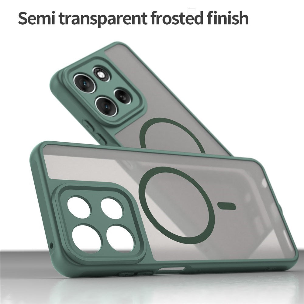 EIDERWOOD Motorola Moto G56 Hybrid Plastik Cover - MagSafe Kompatibel - Grøn