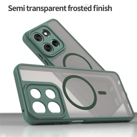 EIDERWOOD Motorola Moto G56 Hybrid Plastik Cover - MagSafe Kompatibel - Grøn