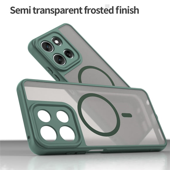 EIDERWOOD Motorola Moto G56 Hybrid Plastik Cover - MagSafe Kompatibel - Grøn