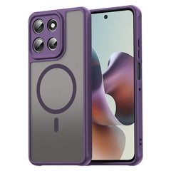 EIDERWOOD Motorola Moto G56 Hybrid Plastik Cover - MagSafe Kompatibel - Lilla